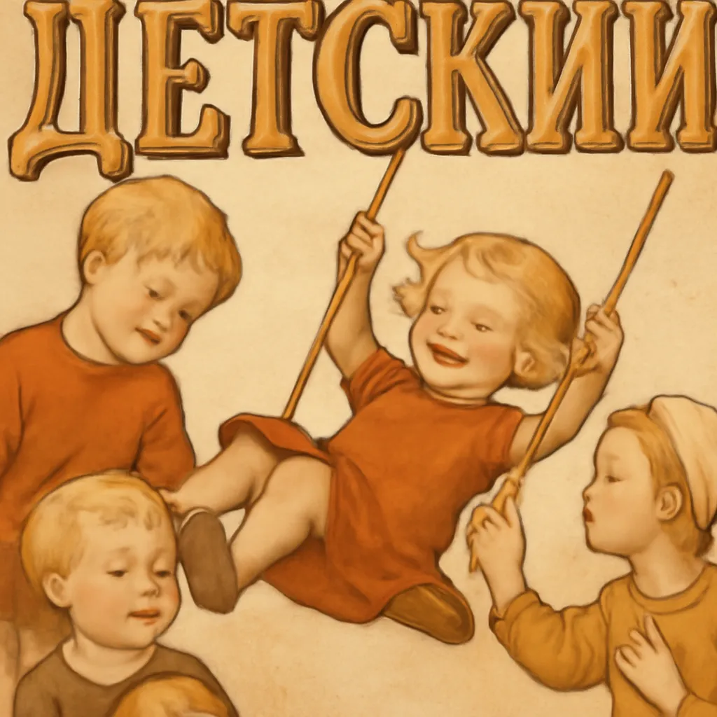 Illustration evoquant magazines jeunesse russes (2)